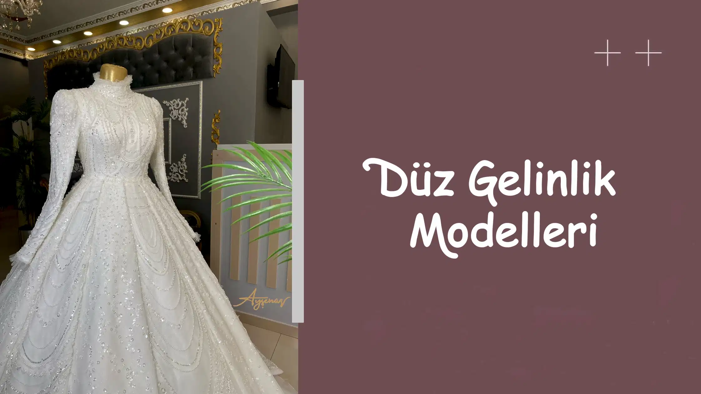 Düz Gelinlik Modelleri