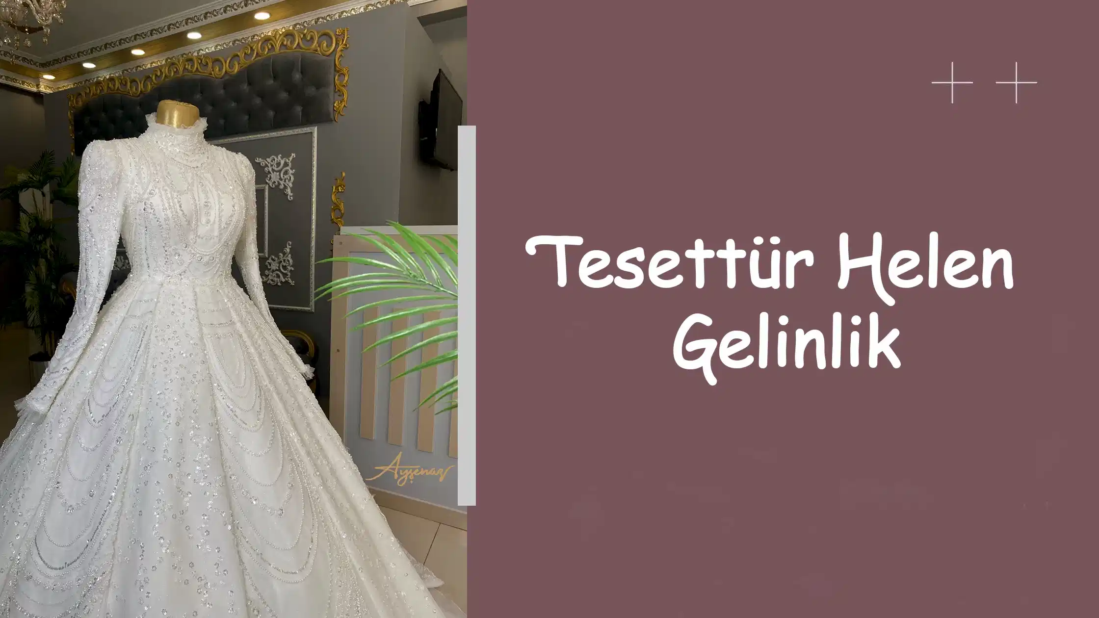 Tesettür Helen Gelinlik