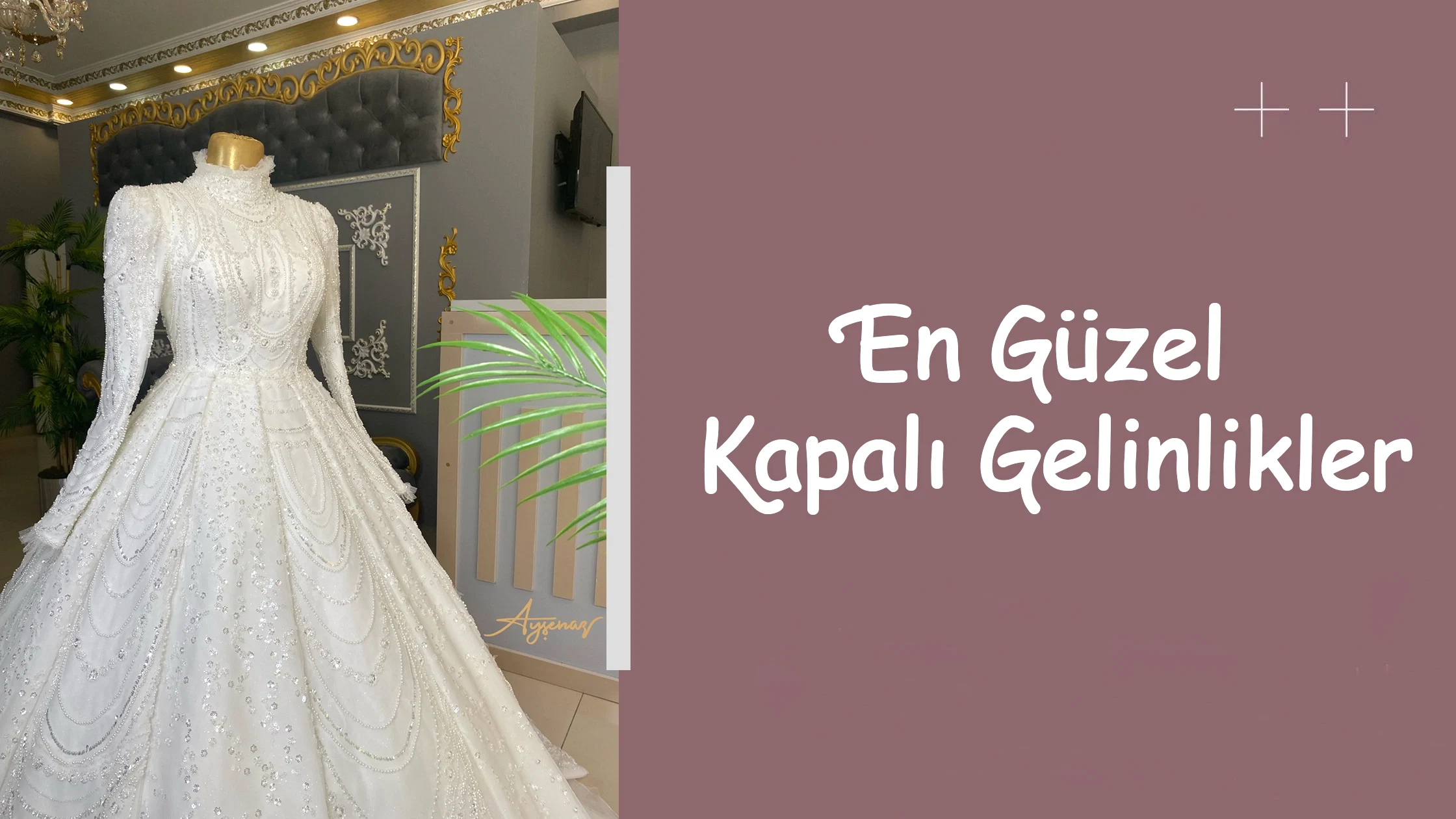 En Güzel Kapalı Gelinlikler