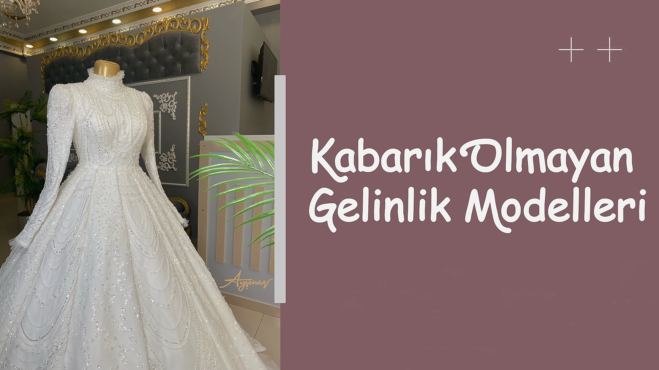 Kabarık Olmayan Gelinlik Modelleri