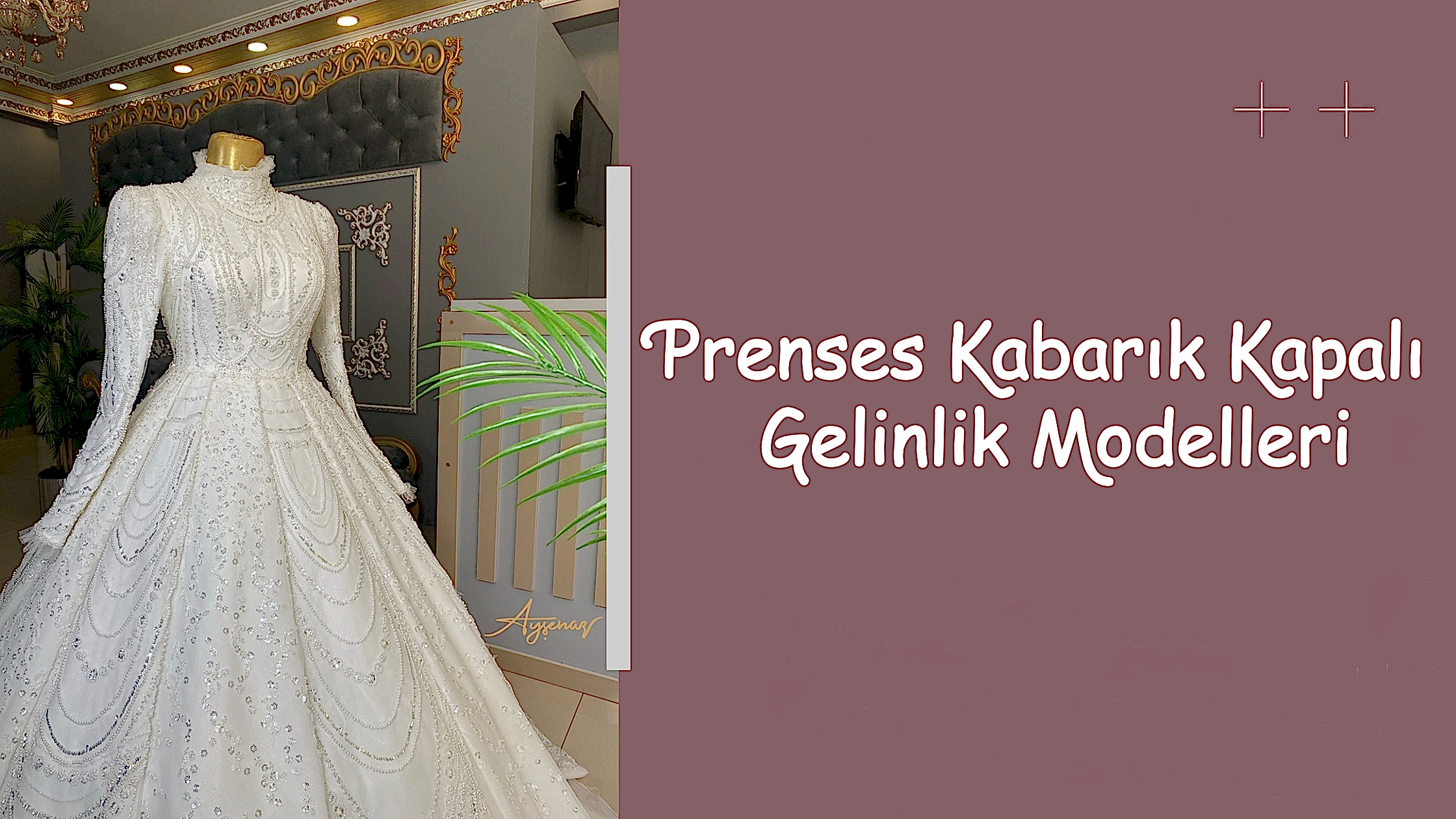 Prenses Kabarık Kapalı Gelinlik Modelleri
