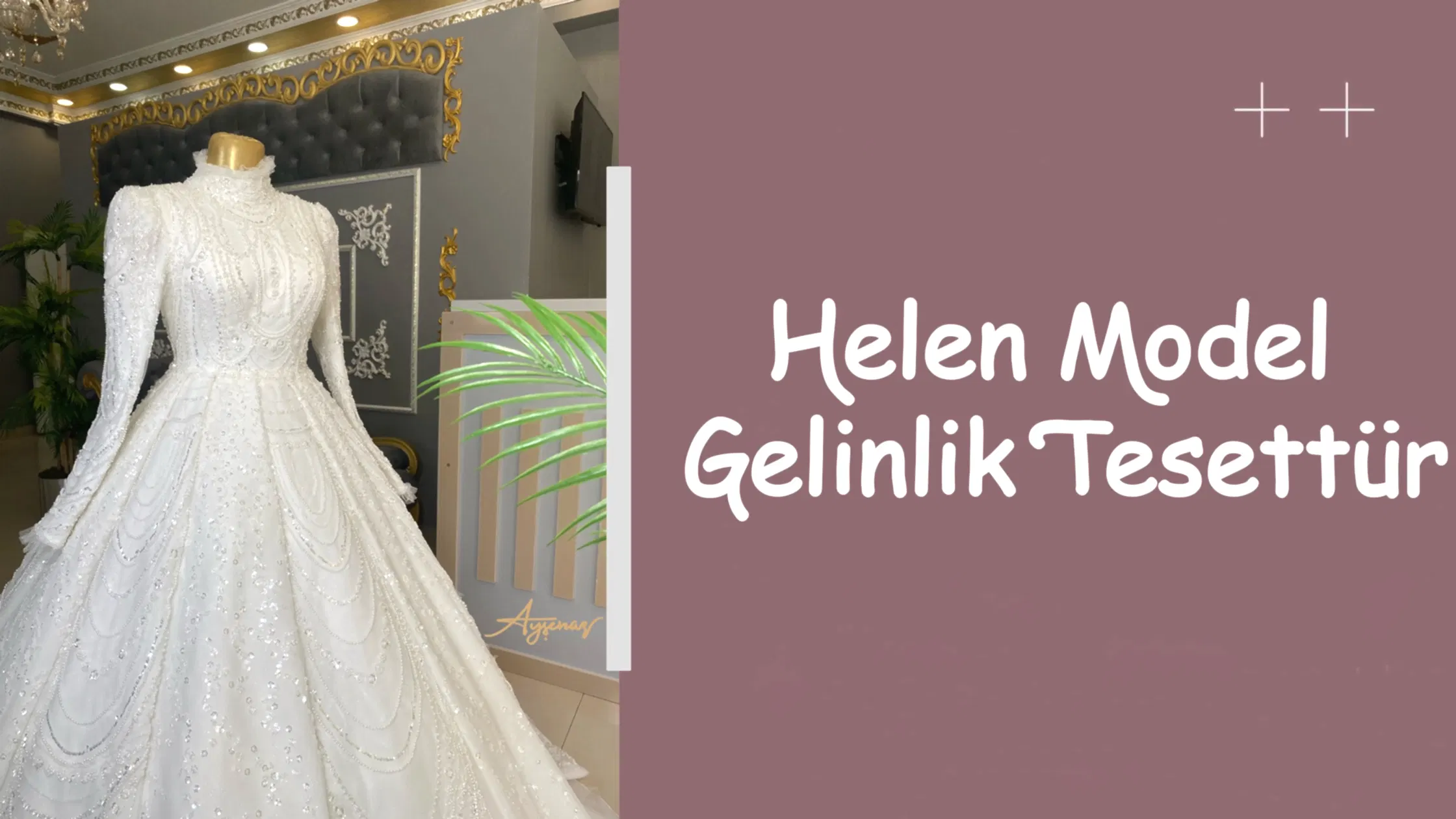 Helen Model Gelinlik Tesettür