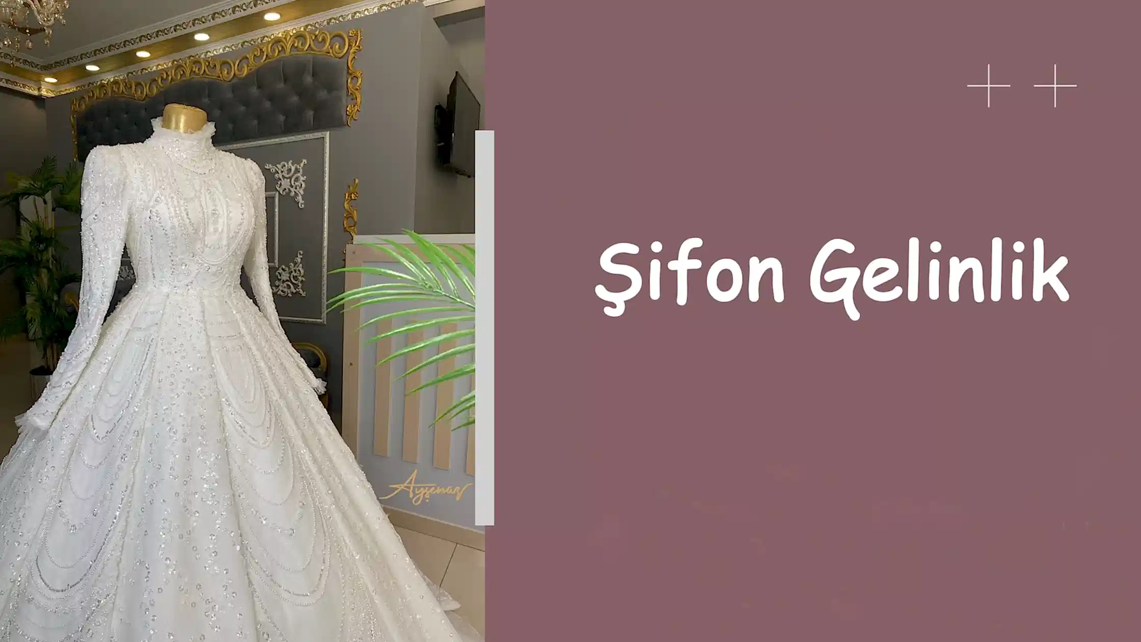 Şifon Gelinlik