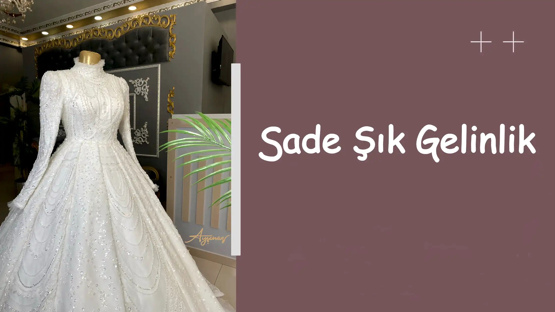Sade Şık Gelinlik