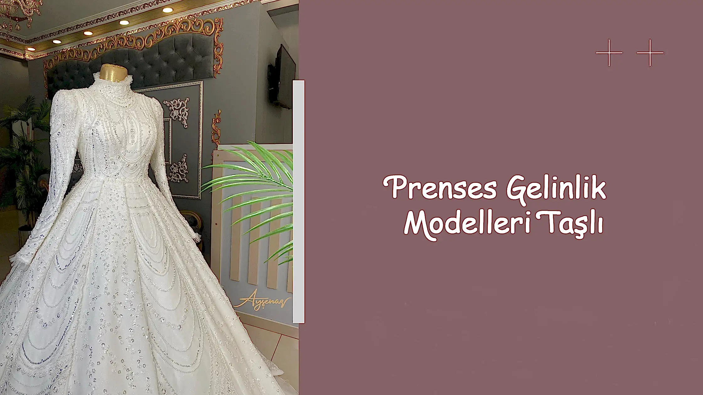 Prenses Gelinlik Modelleri Taşlı