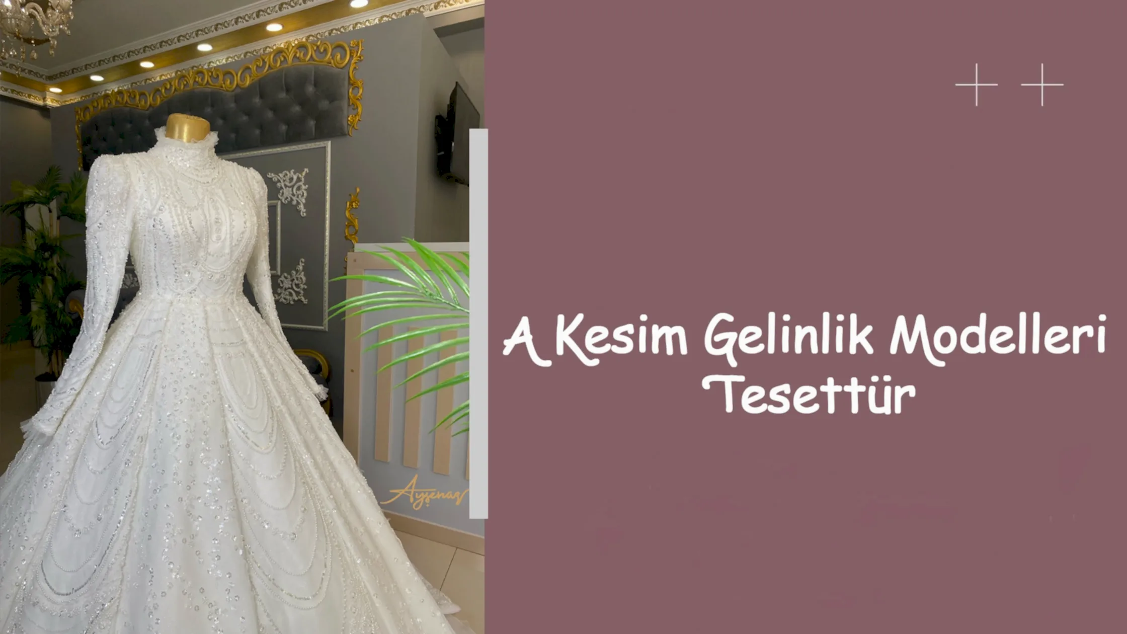 A Kesim Gelinlik Modelleri Tesettür