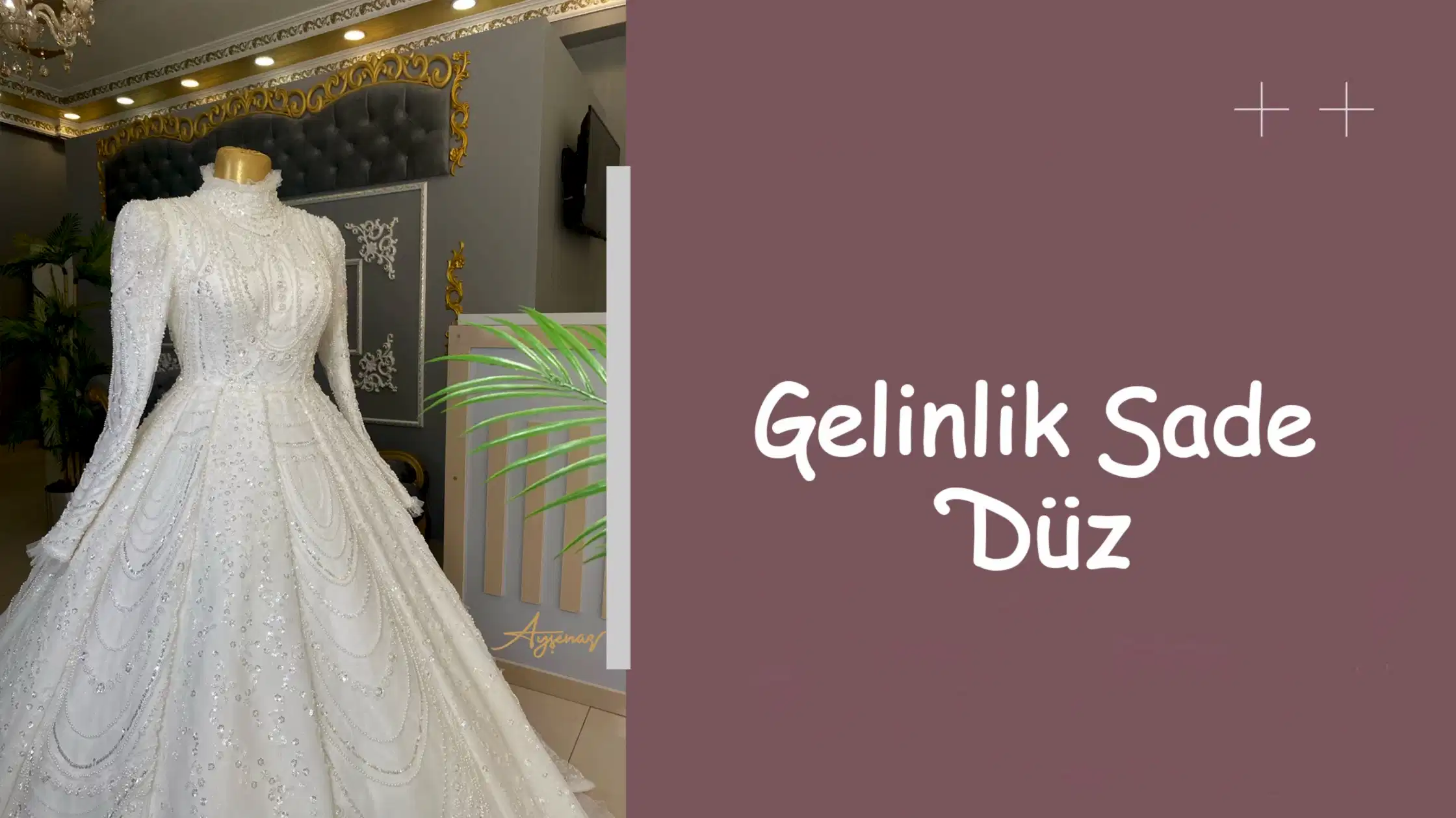 Gelinlik Sade Düz
