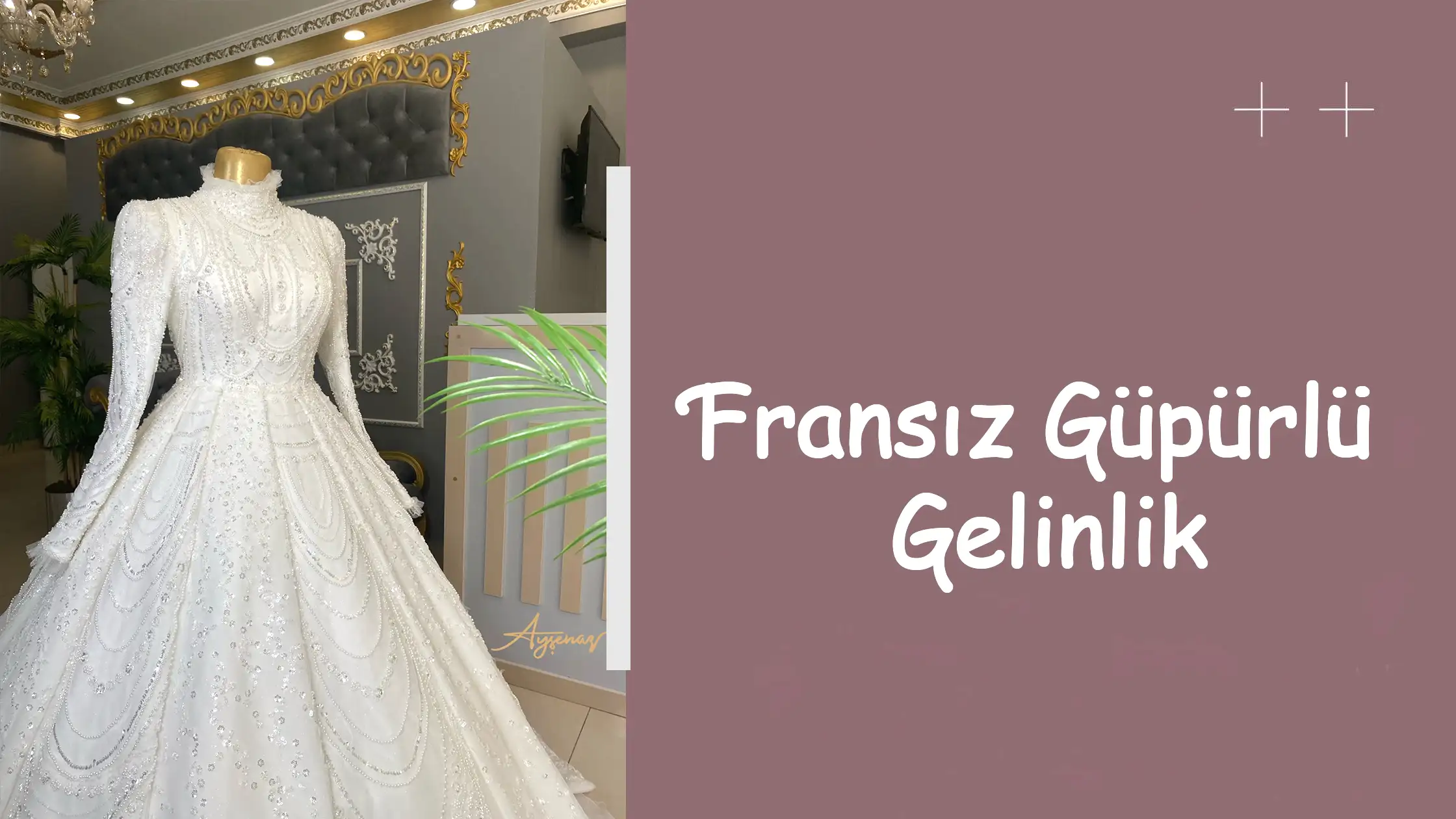 Fransız Güpürlü Gelinlik