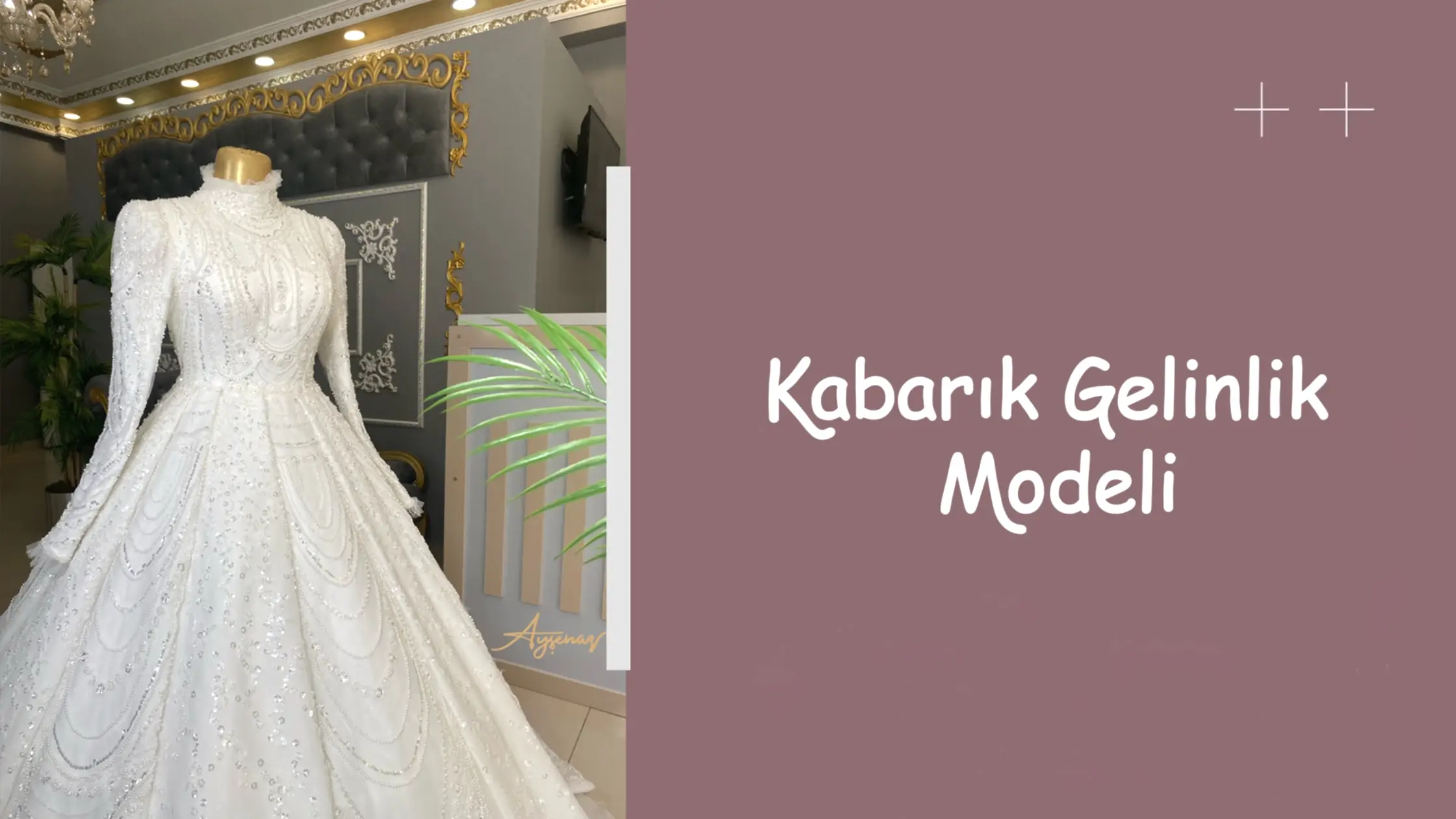 Kabarık Gelinlik Modeli
