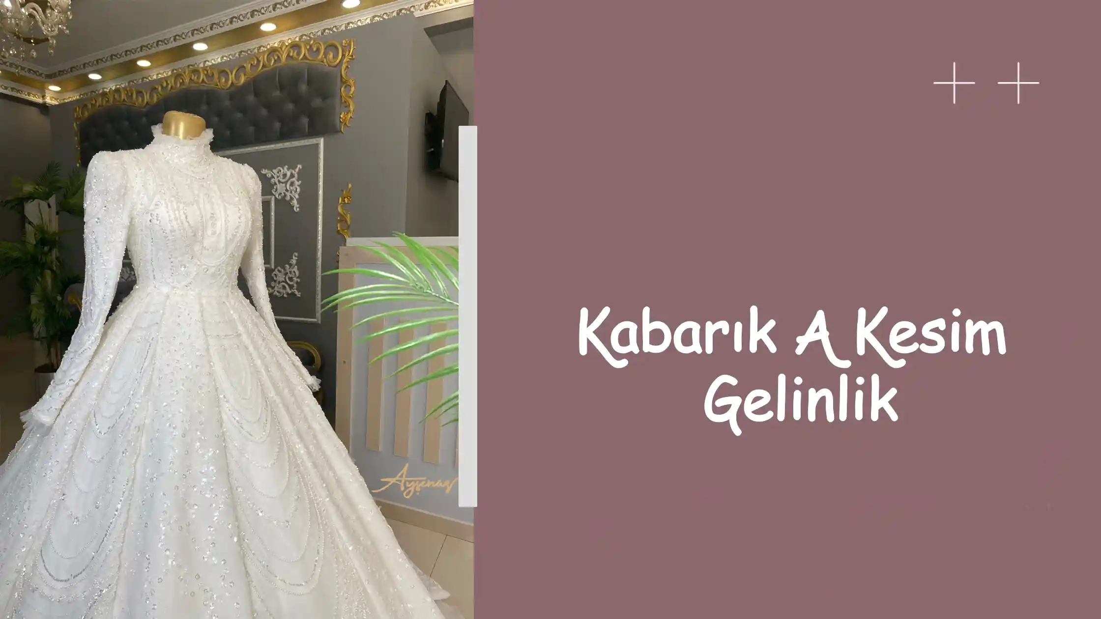 Kabarık A Kesim Gelinlik