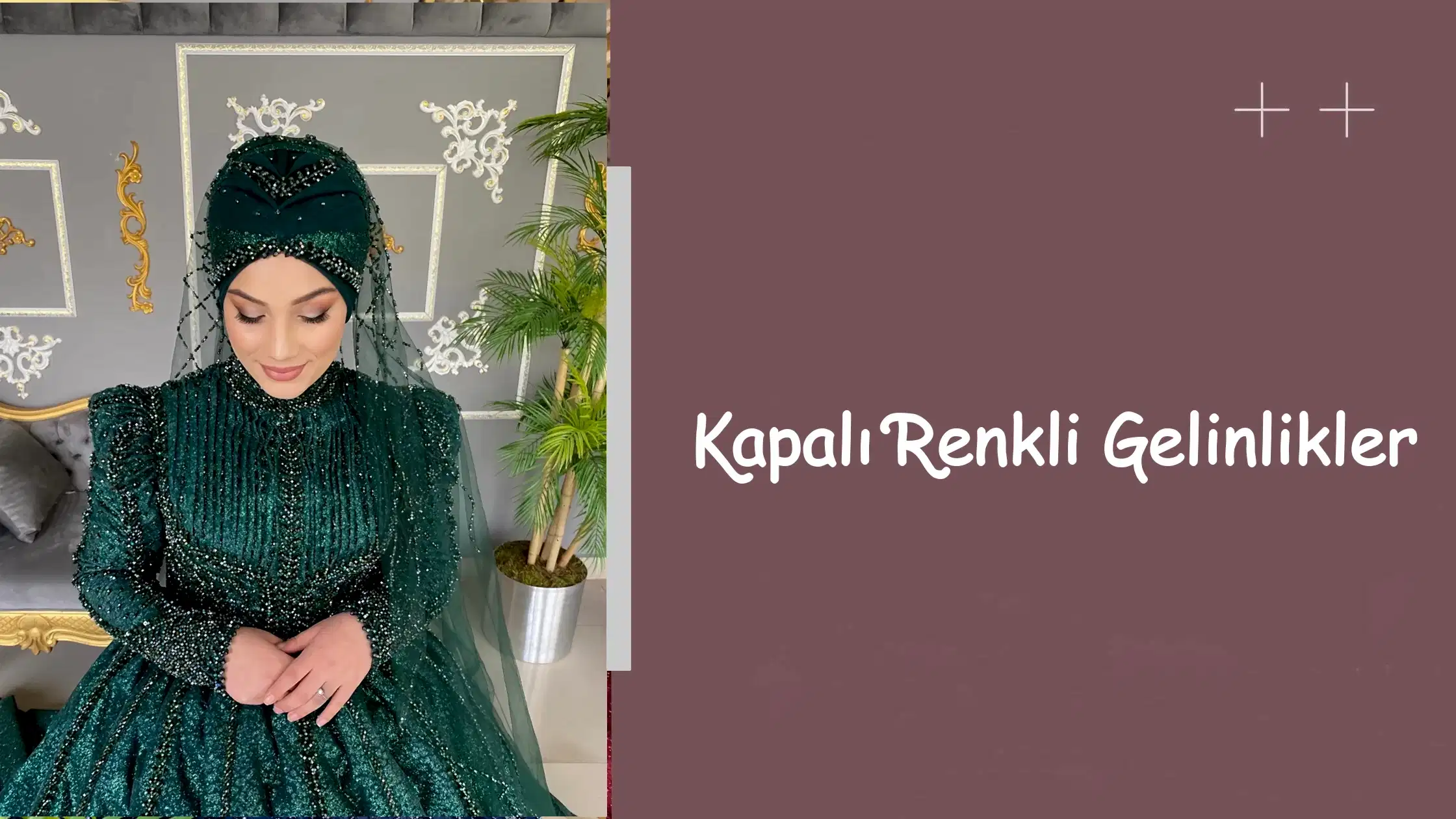 Kapalı Renkli Gelinlikler