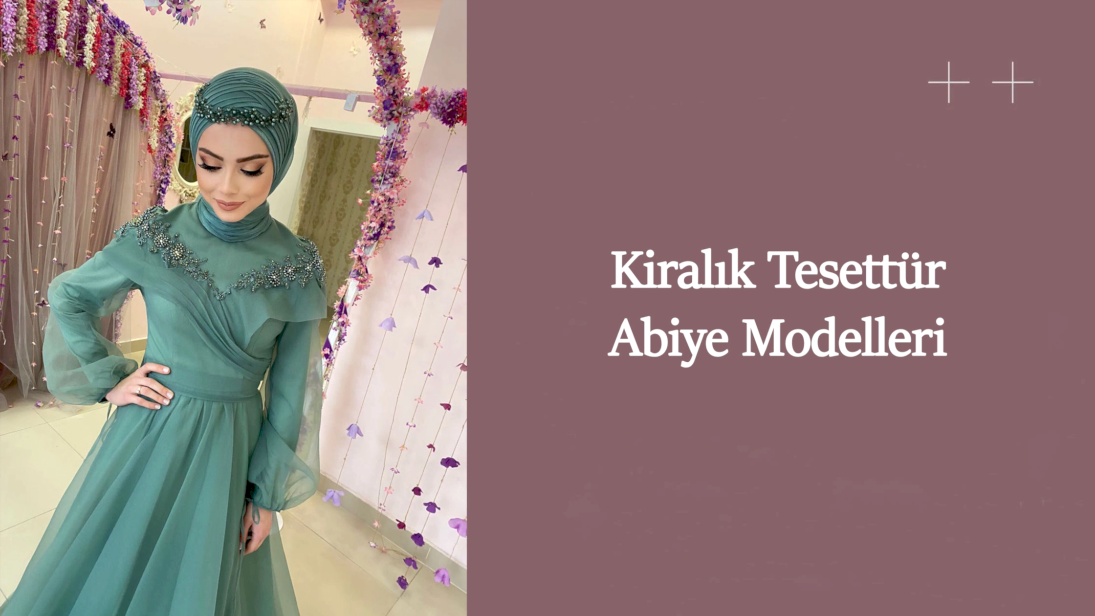 Kiralık tesettür abiye modelleri