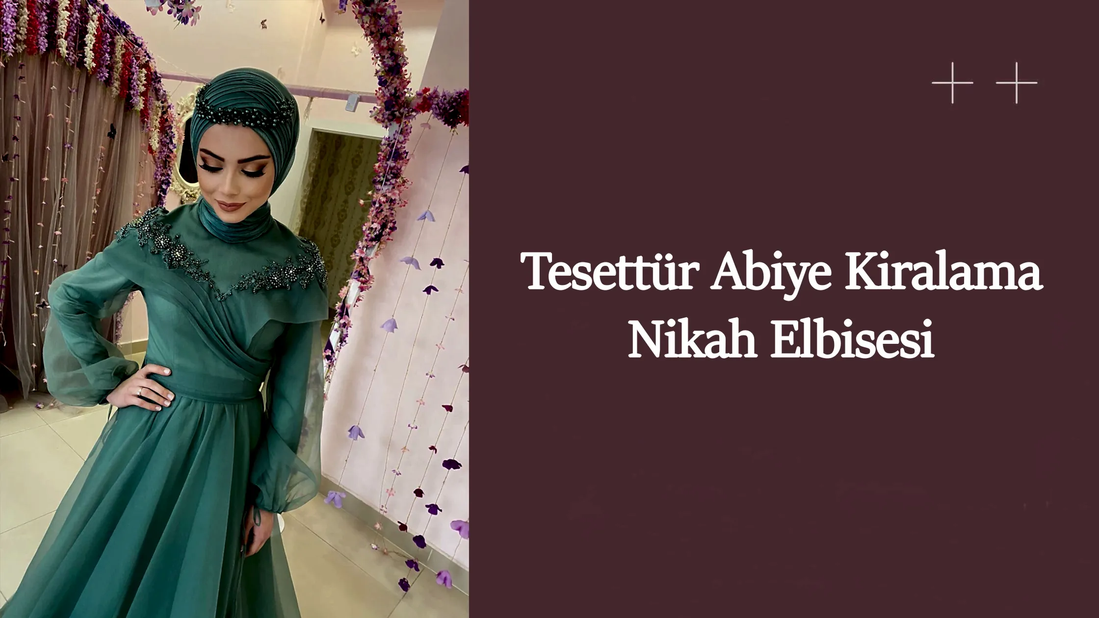 Tesettür abiye kiralama nikah elbisesi