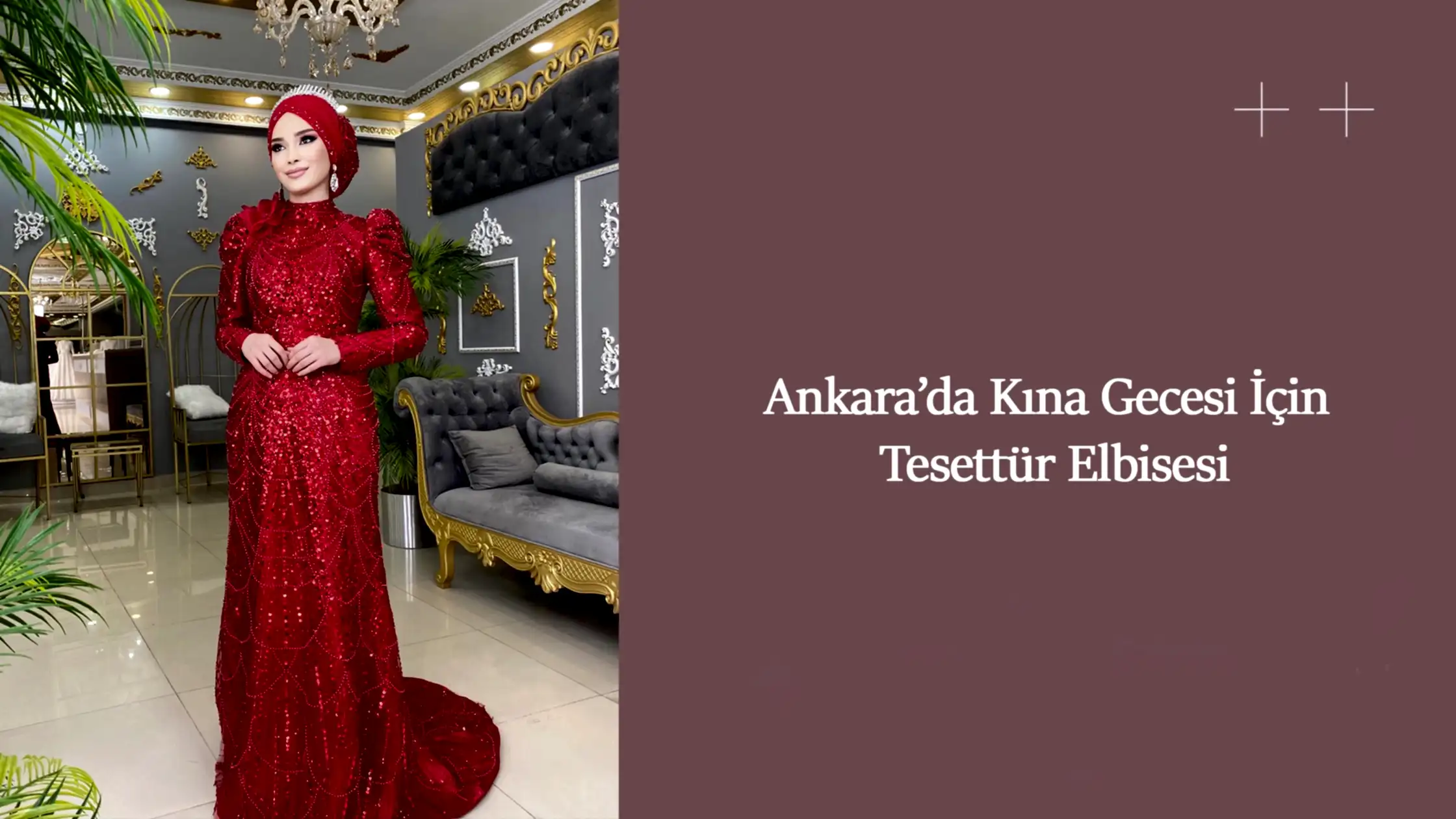 Ankara’da Kına Gecesi İçin Tesettür Elbisesi