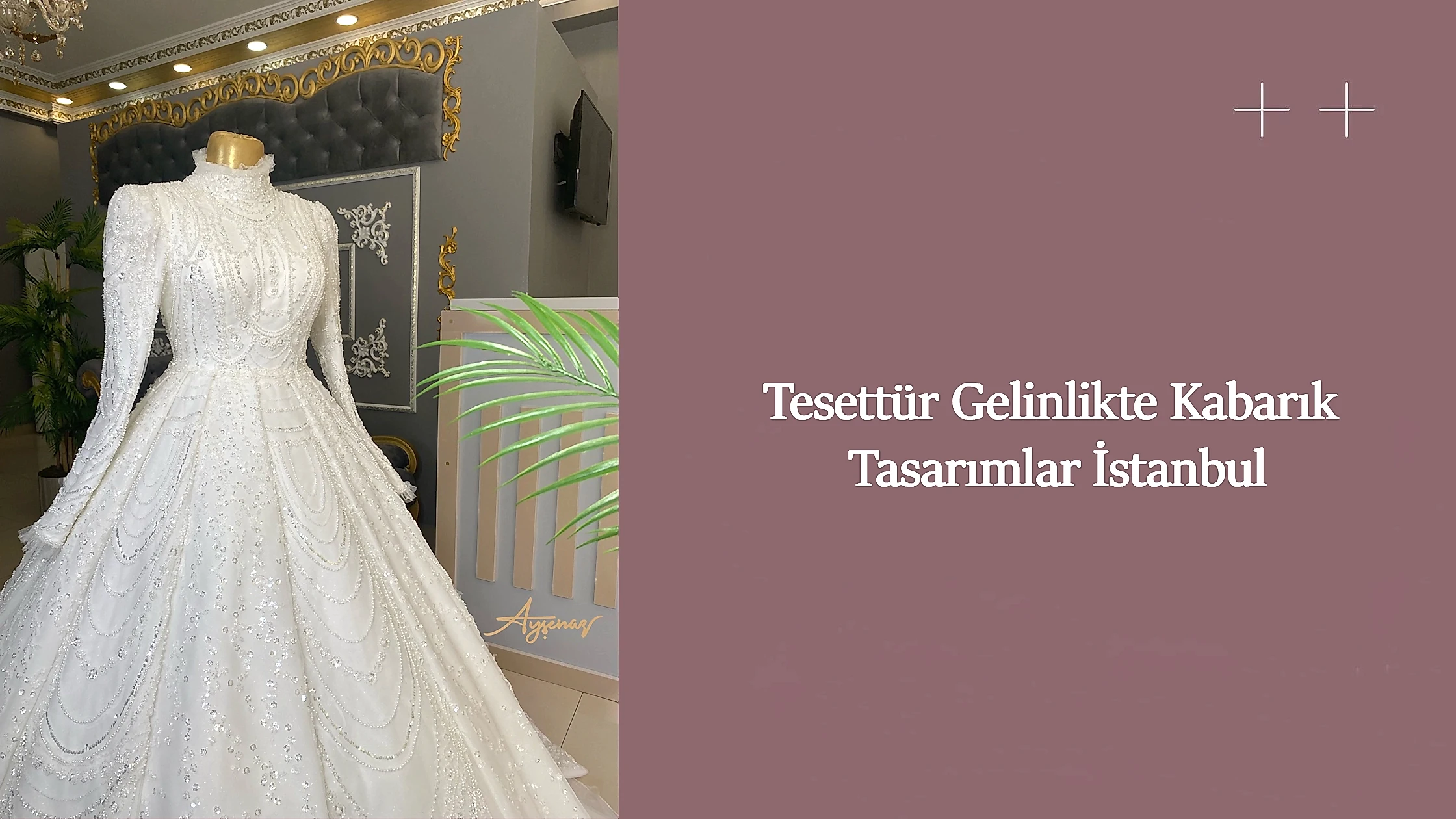 Tesettür Gelinlikte Kabarık Tasarımlar İstanbul